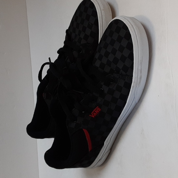 Vans Seldan Shoes Youth Size 7 Black Check - Picture 3 of 9